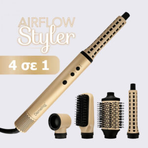 Demeliss Airflow Styler 4 σε 1 για στέγνωμα, ίσιωμα, χτένισμα, μπούκλες