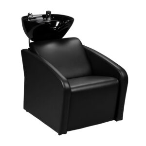 Λουτήρας Style Wash Λουτήρας κομμωτηρίου Aero Wash με μαύρη πορσελάνη