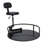 Περιστρεφόμενο σκαμπό που προσαρμόζεται σε πολυθρόνα κουρείου