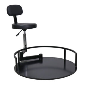 Περιστρεφόμενο σκαμπό που προσαρμόζεται σε πολυθρόνα κουρείου